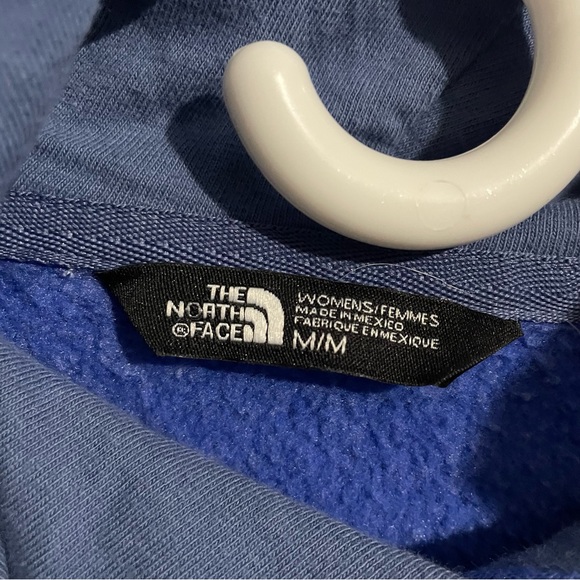 The North Face Hoodie Womens Medium Blue Sweatshirt Pullover Outdoors Activewear - Picture 2 of 7